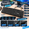 Teclado Kaidiwei 630 con cable, venta al por mayor, para ordenador, hogar, negocio, oficina, USB, cuadrado, con interfaz USB.