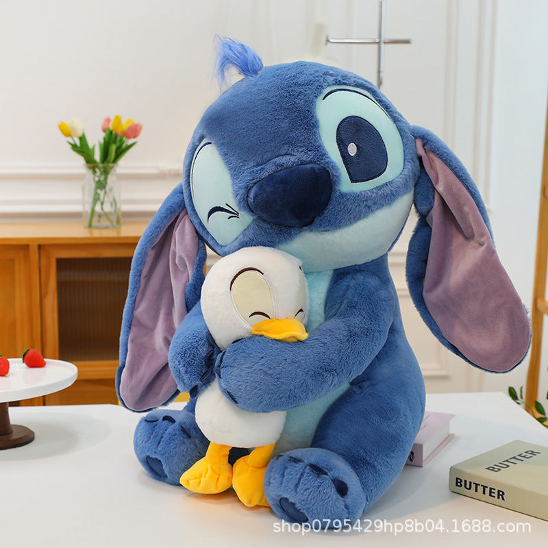 💙 Stitch Star™ – Peluche Grande de Stitch con Diseño de Patito Japonés