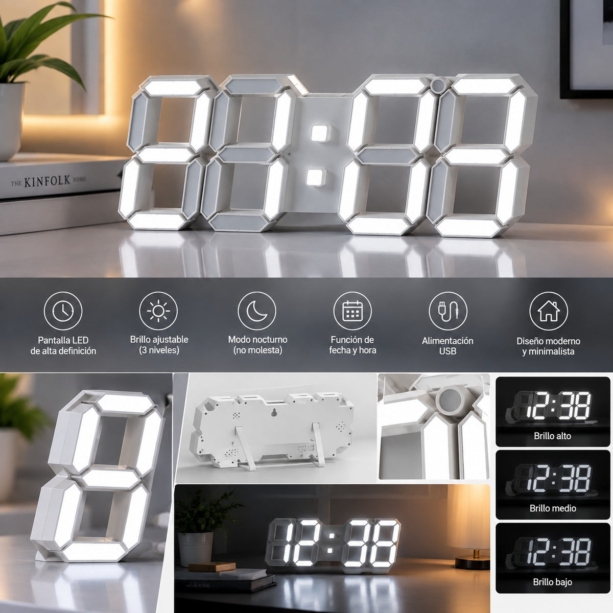 Un reloj moderno y práctico para tu hogar