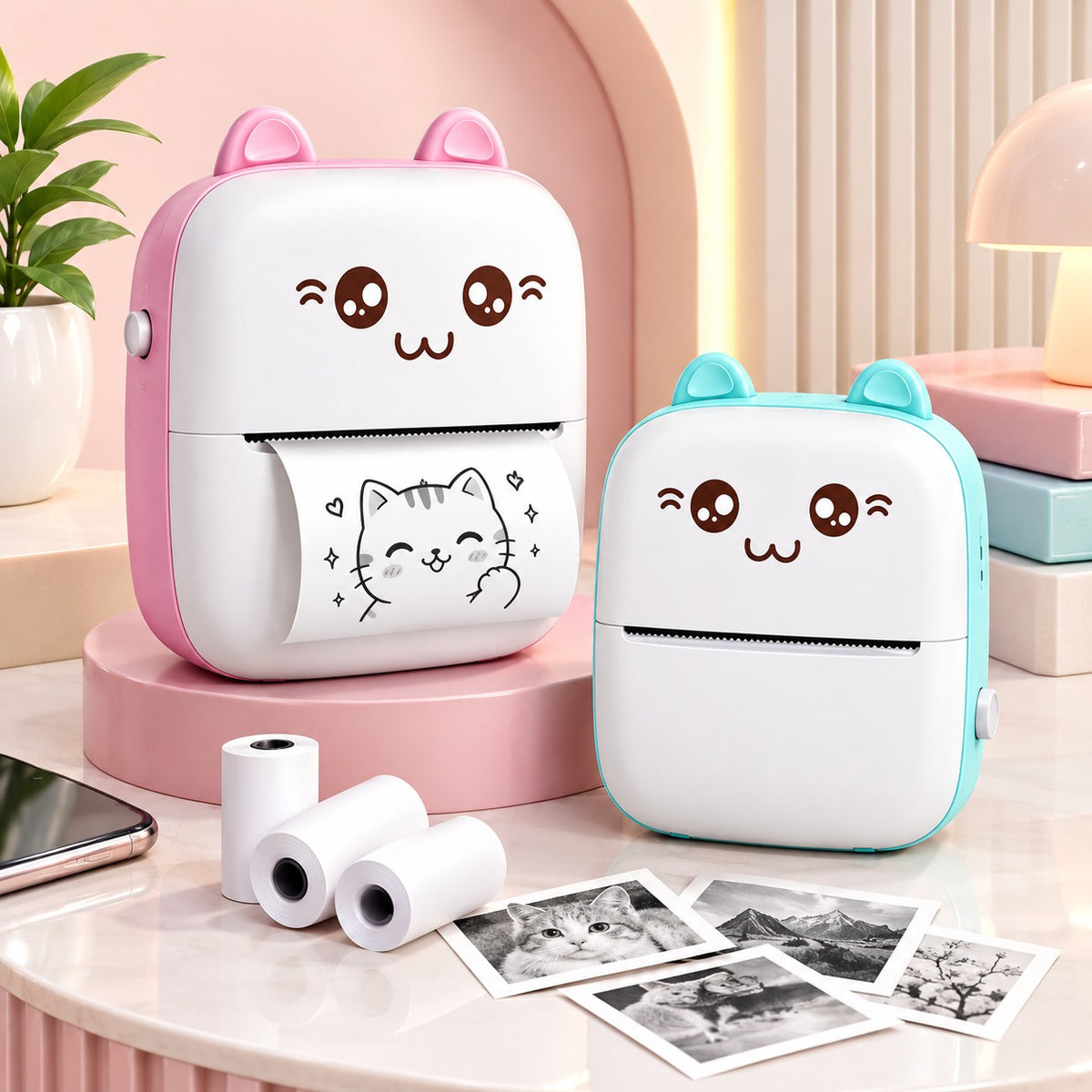 Mini Impresora Portátil de Fotos Inalámbrica