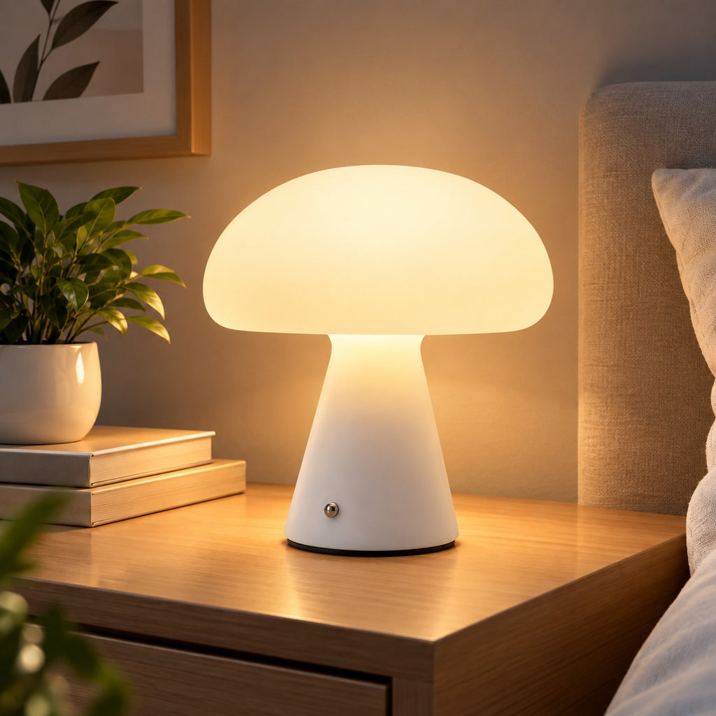 Lámpara de Mesa LED en Forma de Seta