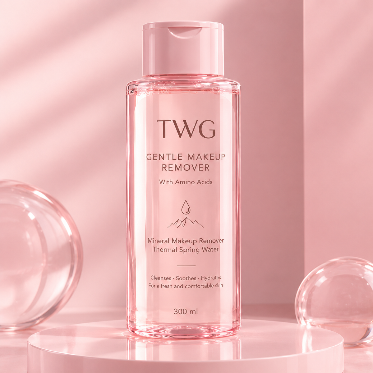 ✨ TWG AquaThermal™ – Desmaquillante Facial Suave con Aminoácidos | 300 ml